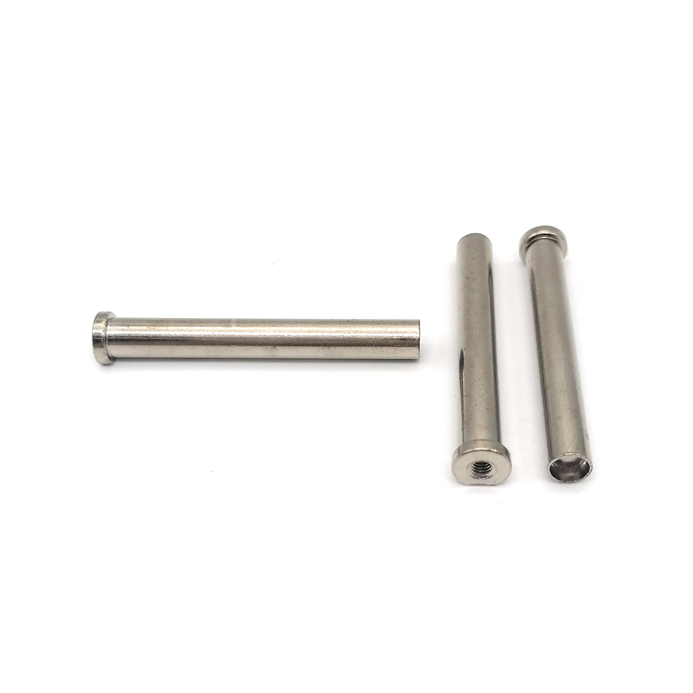 廠家生產(chǎn)圓柱銷304不銹鋼內(nèi)螺紋圓柱銷 光軸 滾花軸 玩具搓花軸 搓花圓 柱銷定制非標(biāo)銷軸