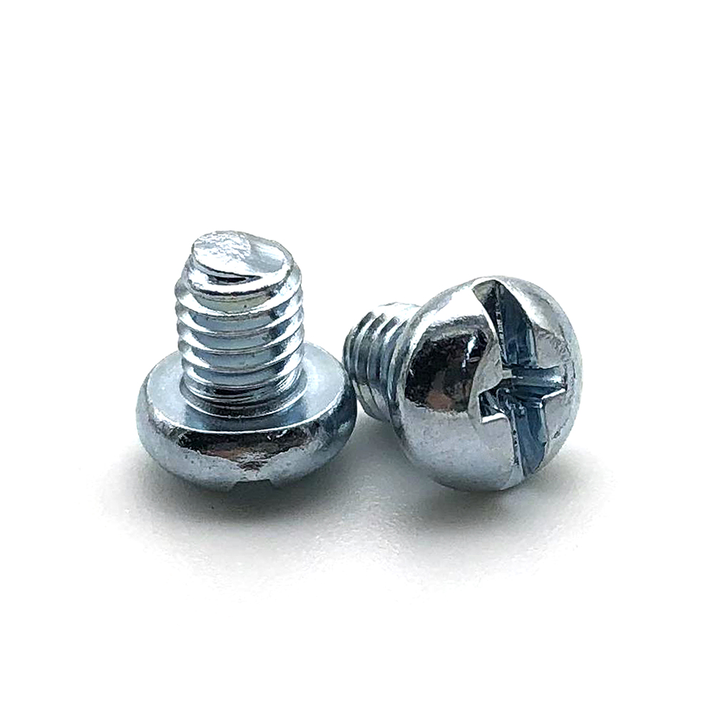 工廠生產(chǎn)十一字槽加減頭螺絲釘鍍藍白鋅螺絲釘盤頭大扁頭機絲螺絲釘定制非標(biāo)螺絲