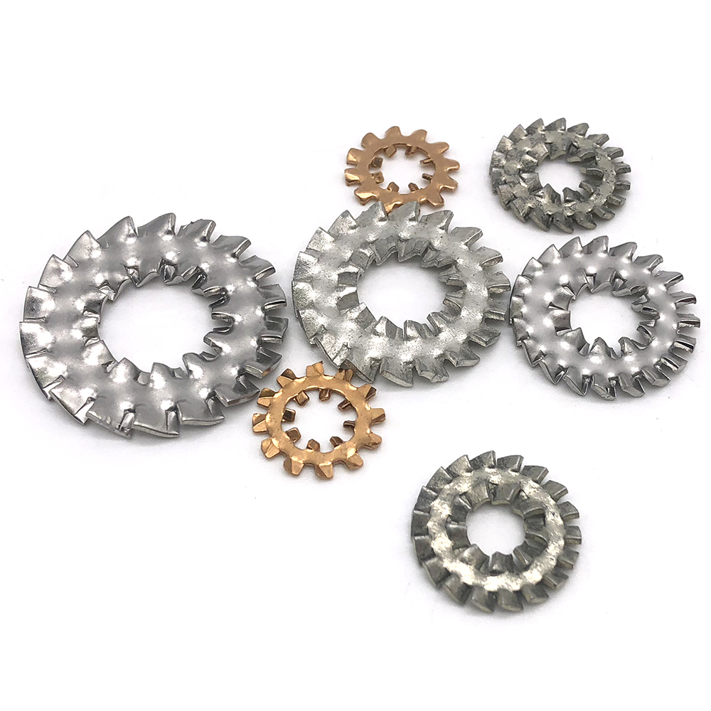 工廠(chǎng)生產(chǎn)內(nèi)齒墊圈 外齒墊圈 內(nèi)外齒墊圈定制非標(biāo)墊圈