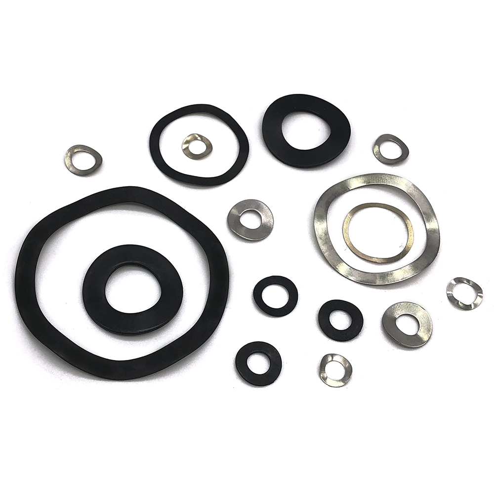 工廠(chǎng)生產(chǎn)碳鋼不銹鋼墊圈波形墊圈 三波墊圈 鞍型墊圈 定制非標(biāo)墊圈