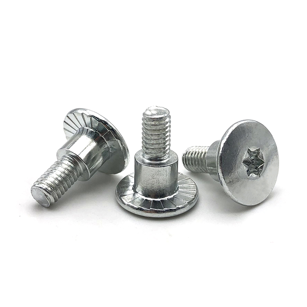 非標(biāo)定制臺(tái)階螺絲碳鋼大扁頭梅花臺(tái)階螺絲多工位非標(biāo)梅花螺絲