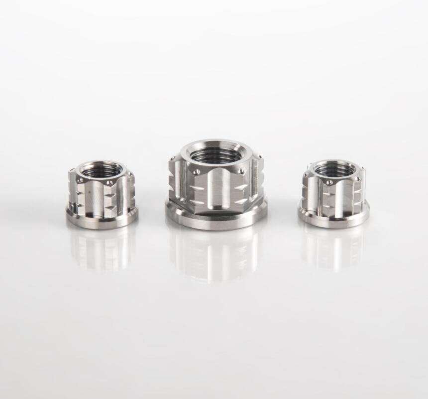 Gr5 Ti 鈦合金電動(dòng)車(chē)電機(jī)螺母 M16 M18 六角法蘭鈦螺母